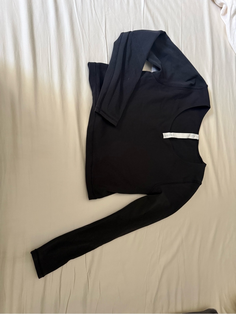 lululemon athletica Black Long-Sleeve Crewneck Top